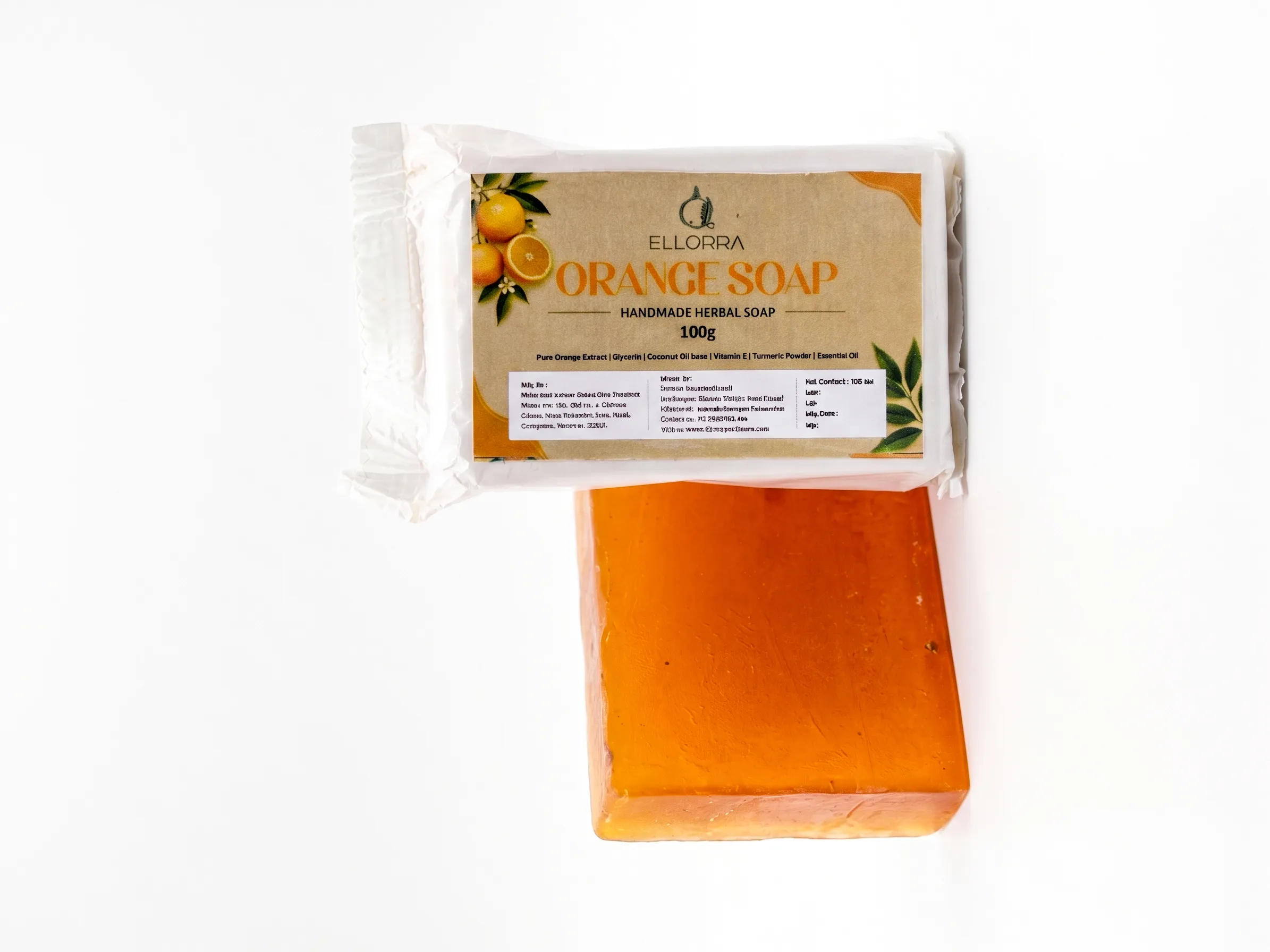 Orange Soap (Handmade Herbal Soap)